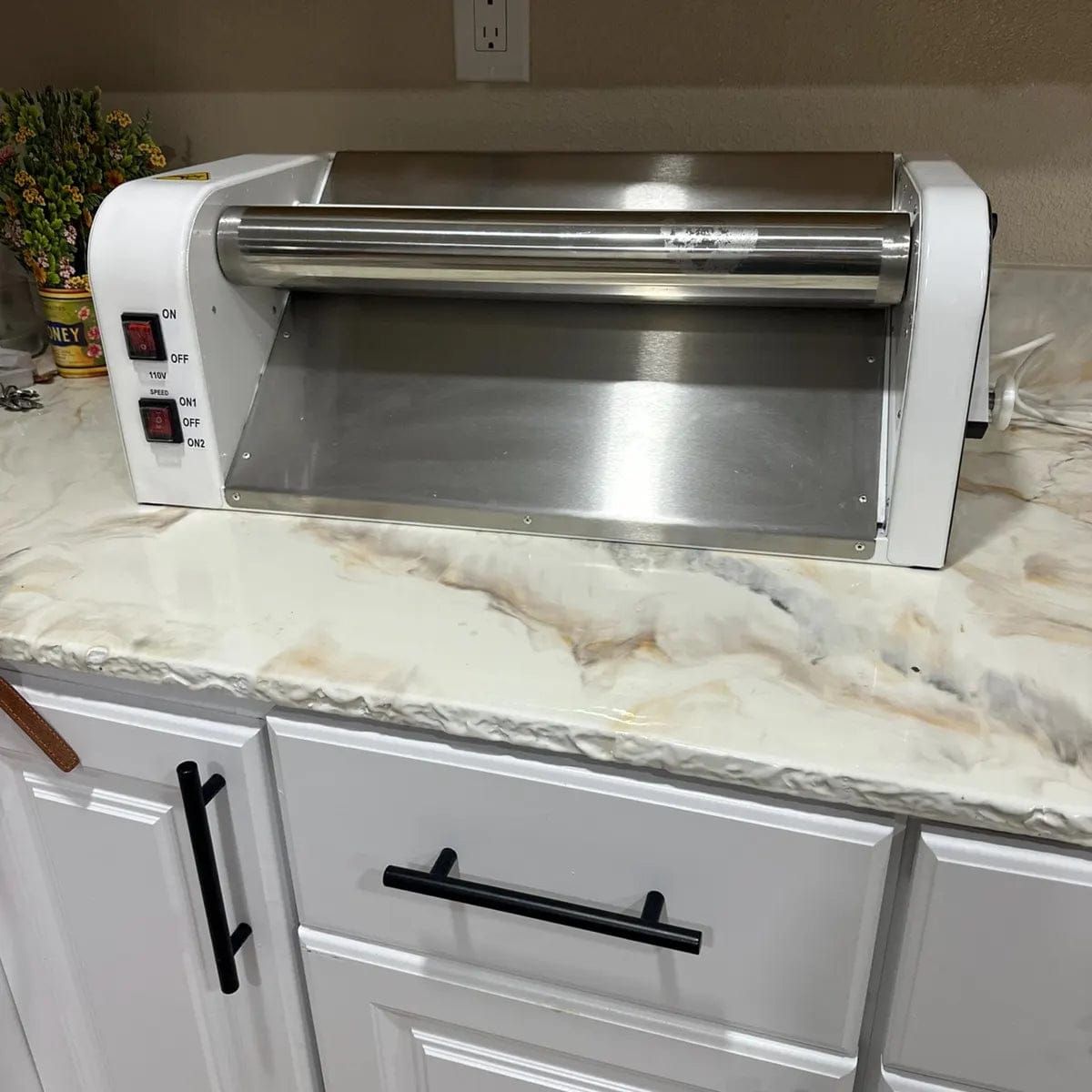 Customer photo review of Electric Dough Sheeter Machine