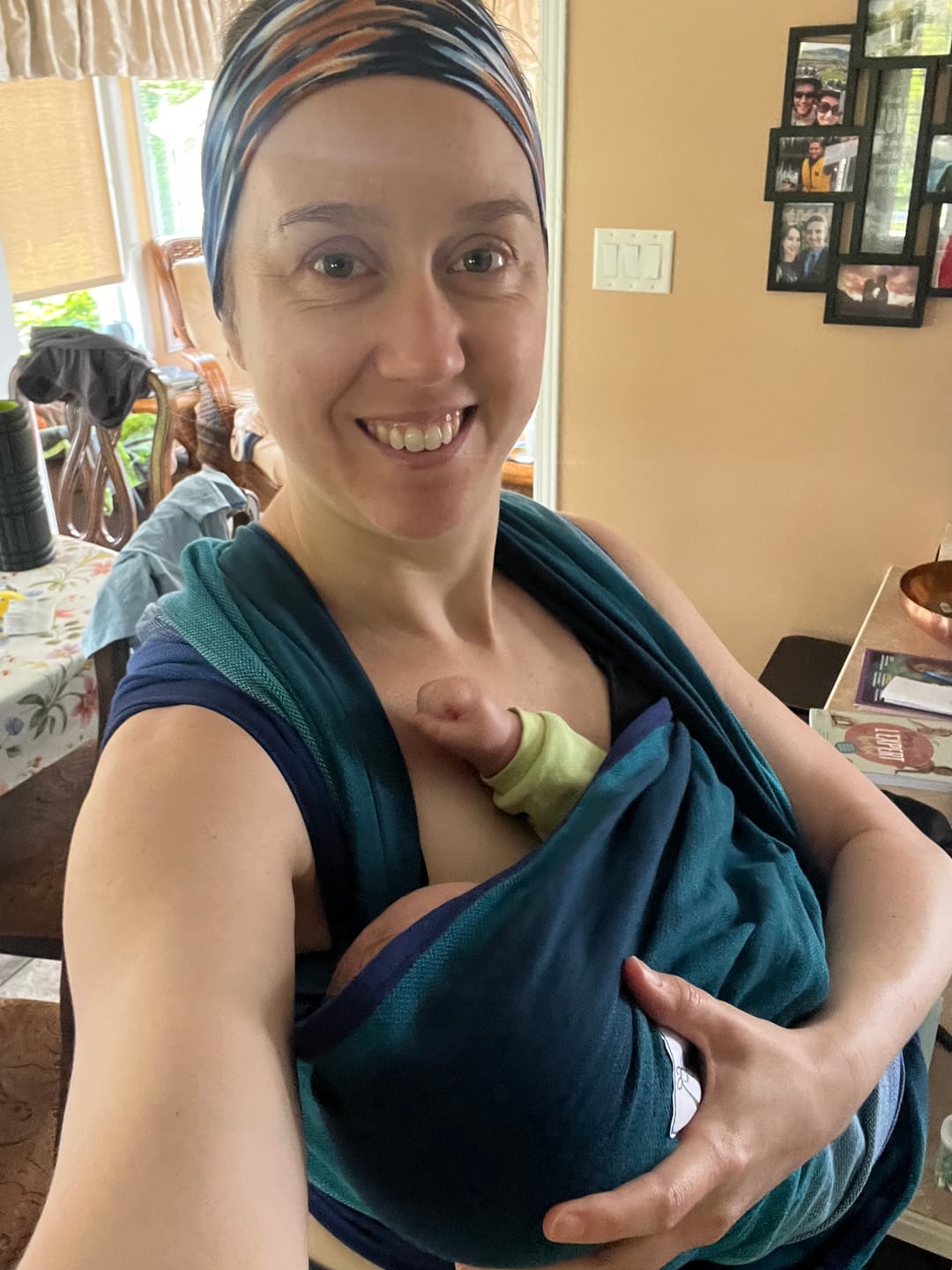 Customer photo review of Écharpe Tissée | ActivMom Boréale