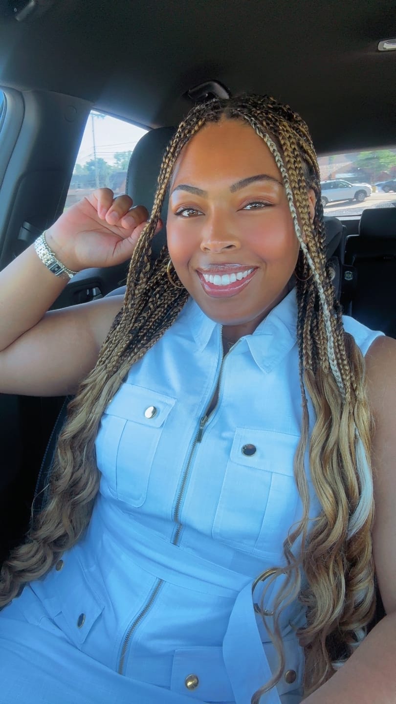 Customer photo review of Freetress Braid - 3X FRENCH CURL 22"