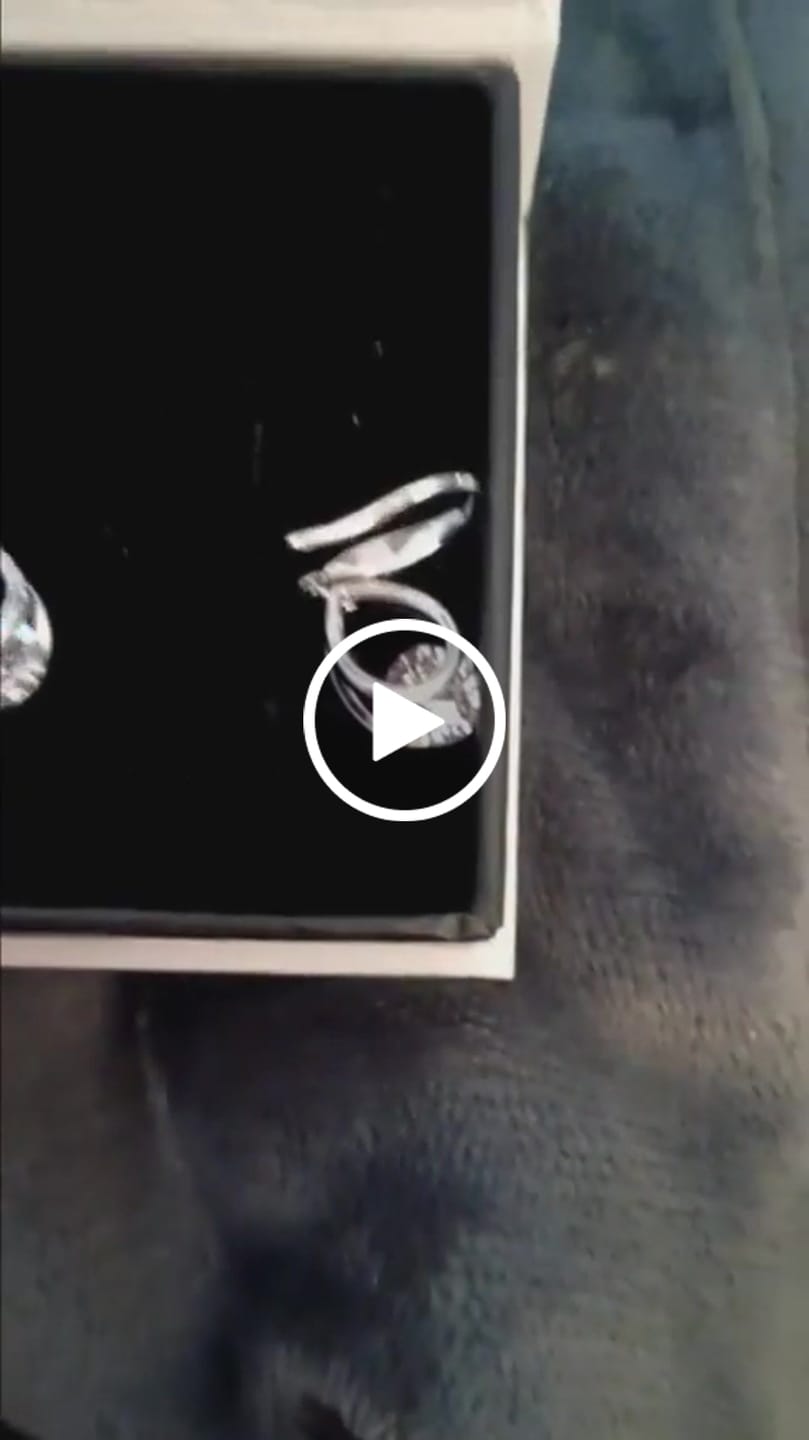Customer video review of Brenda 18k White Gold Plated Drop Earrings with Swarovski Crystals