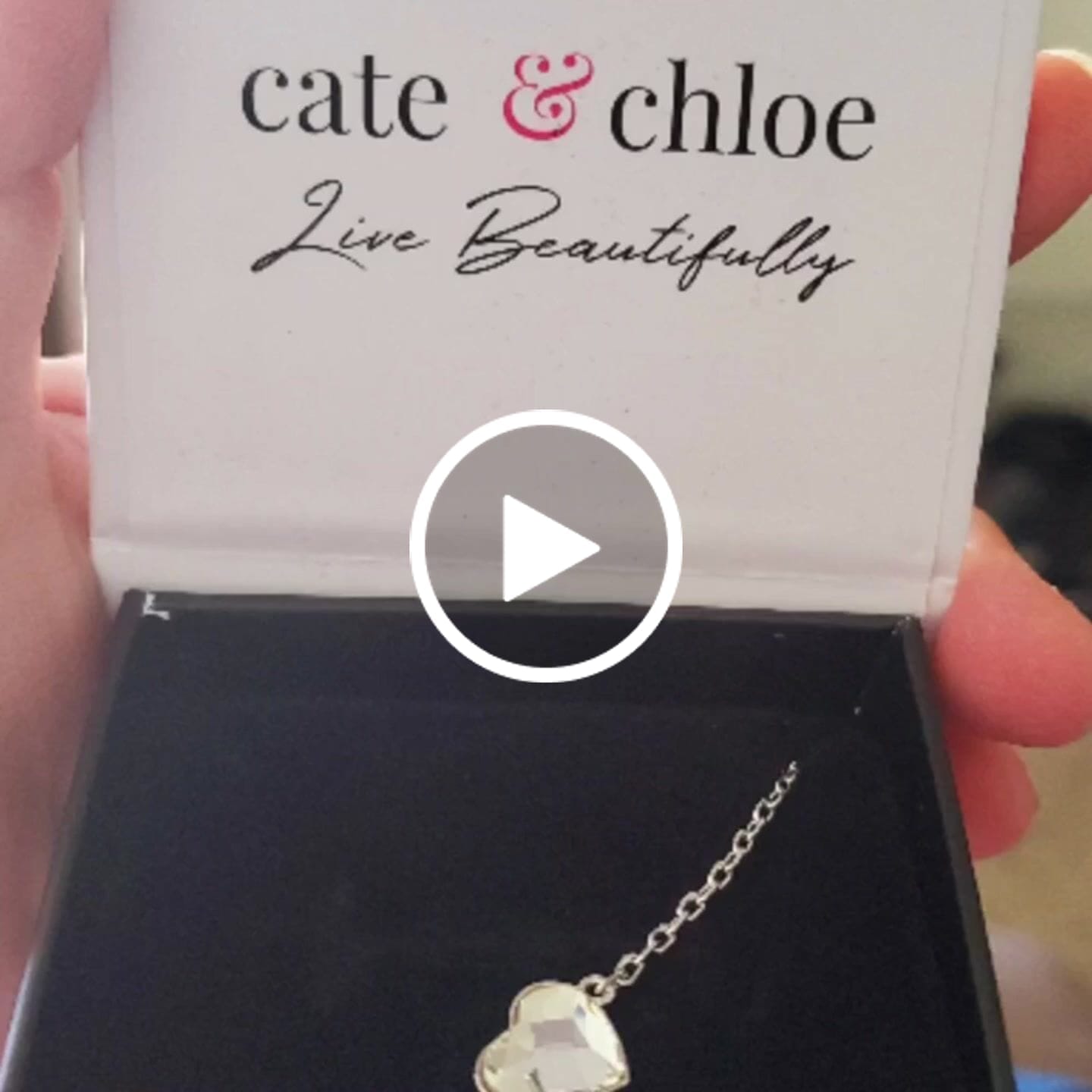 Customer video review of Violet 18k White Gold Plated Heart Bracelet with Swarovski Crystal - Final Sale