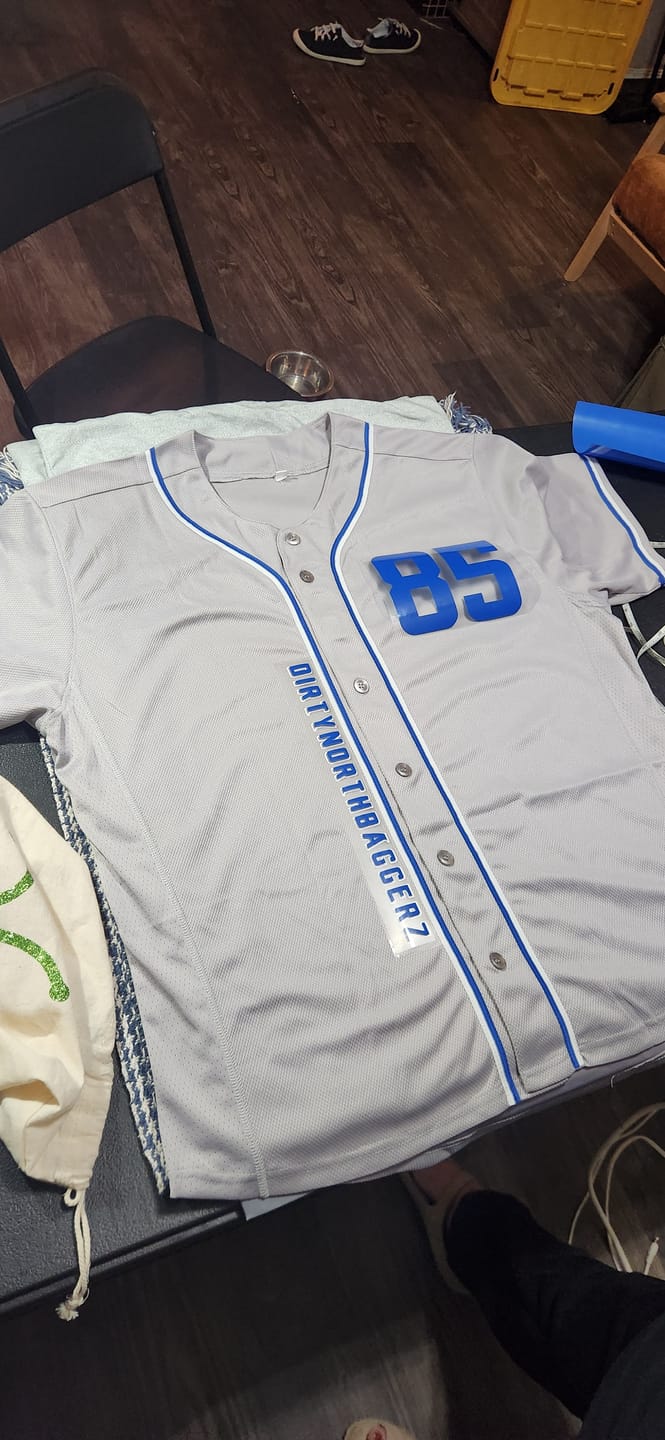 Customer photo review of Custom Baseball Jersey Stitched Personalized Baseball Shirts Sports Uniform for Team