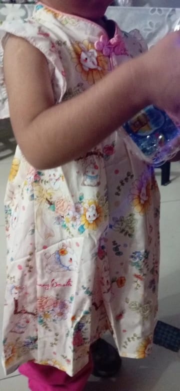 Customer photo review of Mandarin Floral Dress