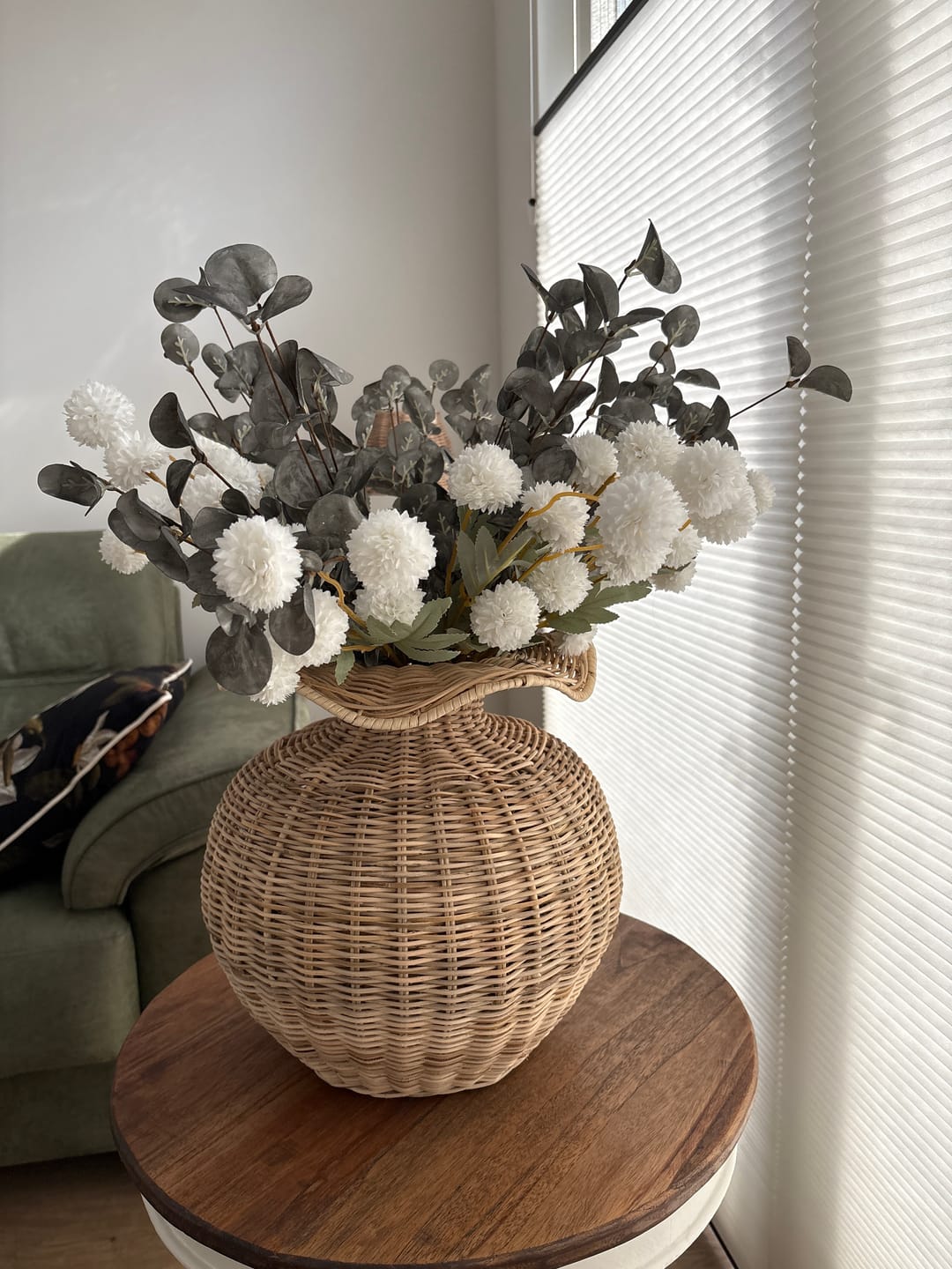 Customer photo review of Samengesteld boeket - Groen & Wit