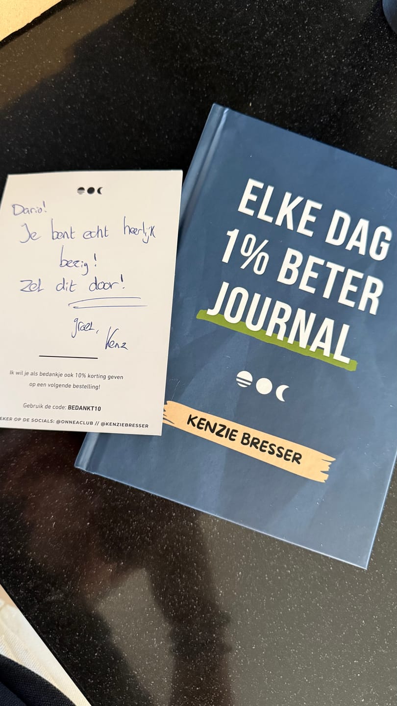 Customer photo review of De Elke Dag 1% Beter Journal