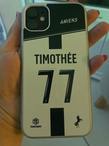 Customer photo review of Coque foot AMIENS personnalisable - TEAMCOQUES