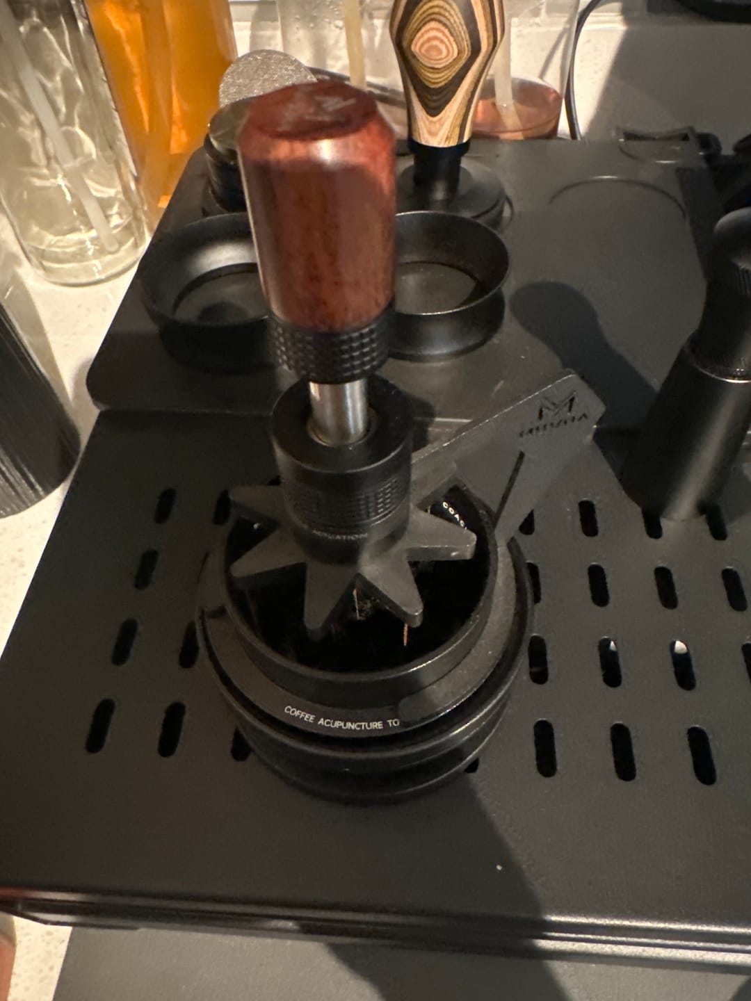 Customer photo review of Geared Spinning WDT Tool - Espresso Distribution