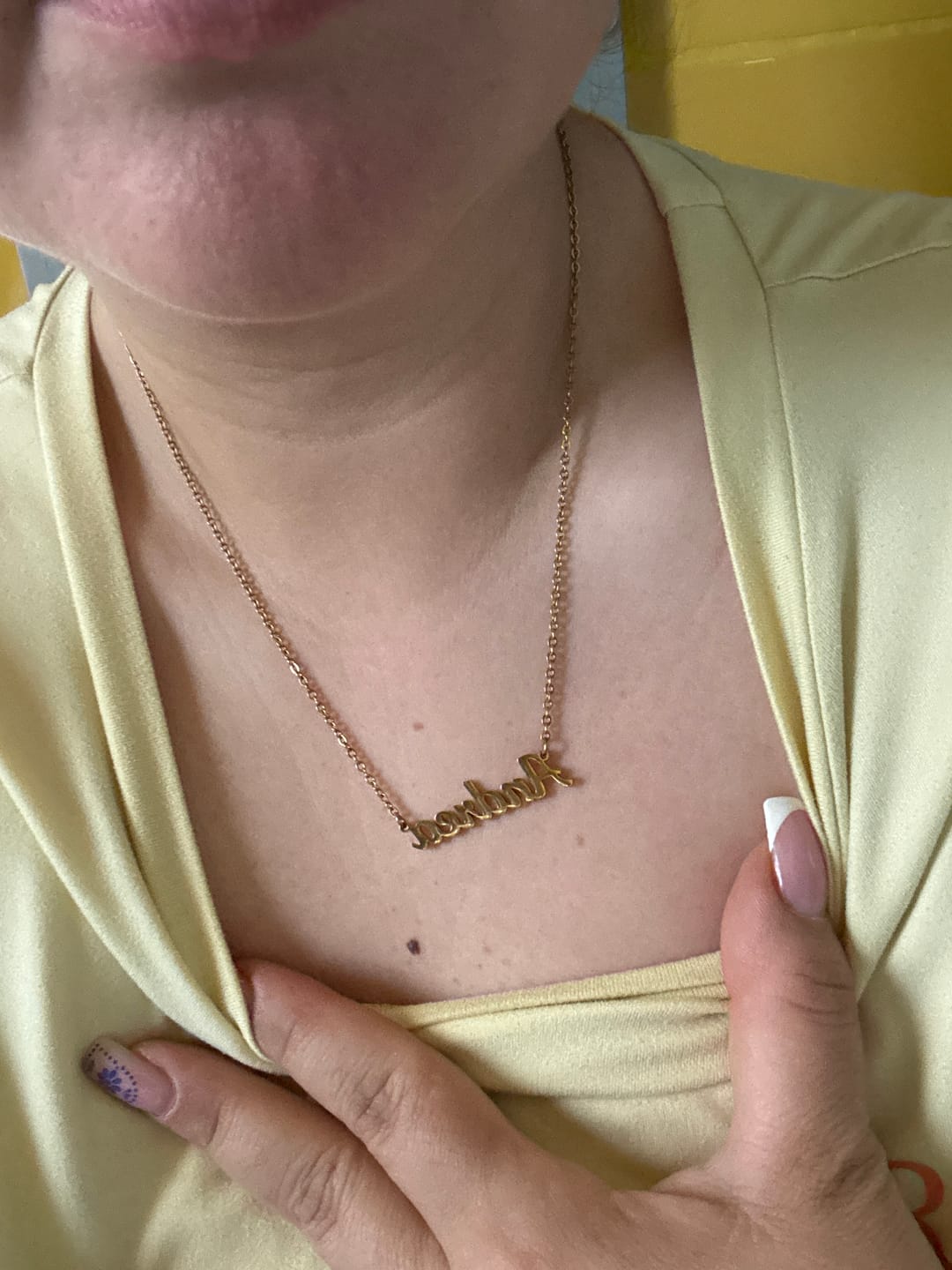 Customer photo review of Collier Personnalisé - MyLittleNecklace