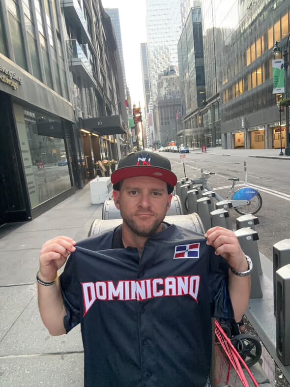 Customer photo review of Dominican Republic Custom Baseball Jersey