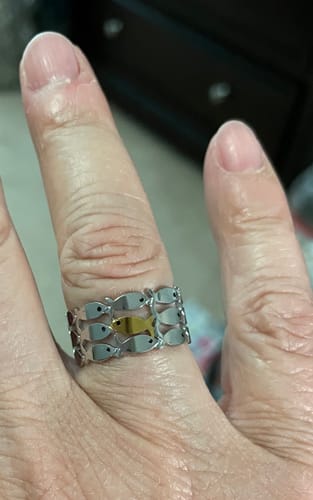 Customer photo review of Swim Against The Current Ring