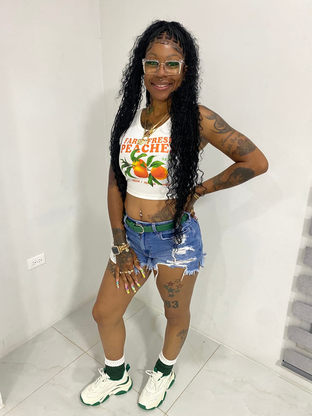 Customer photo review of BOHO Knotless Braided wig