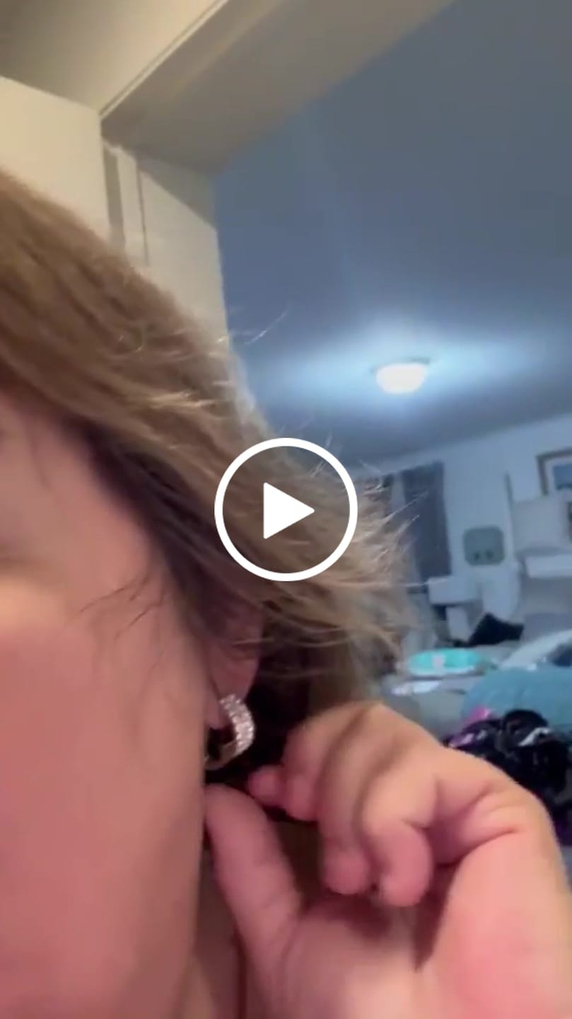 Customer video review of Wrenley 18k White Gold Plated 16mm Hoop Earrings with Swarovski Crystals