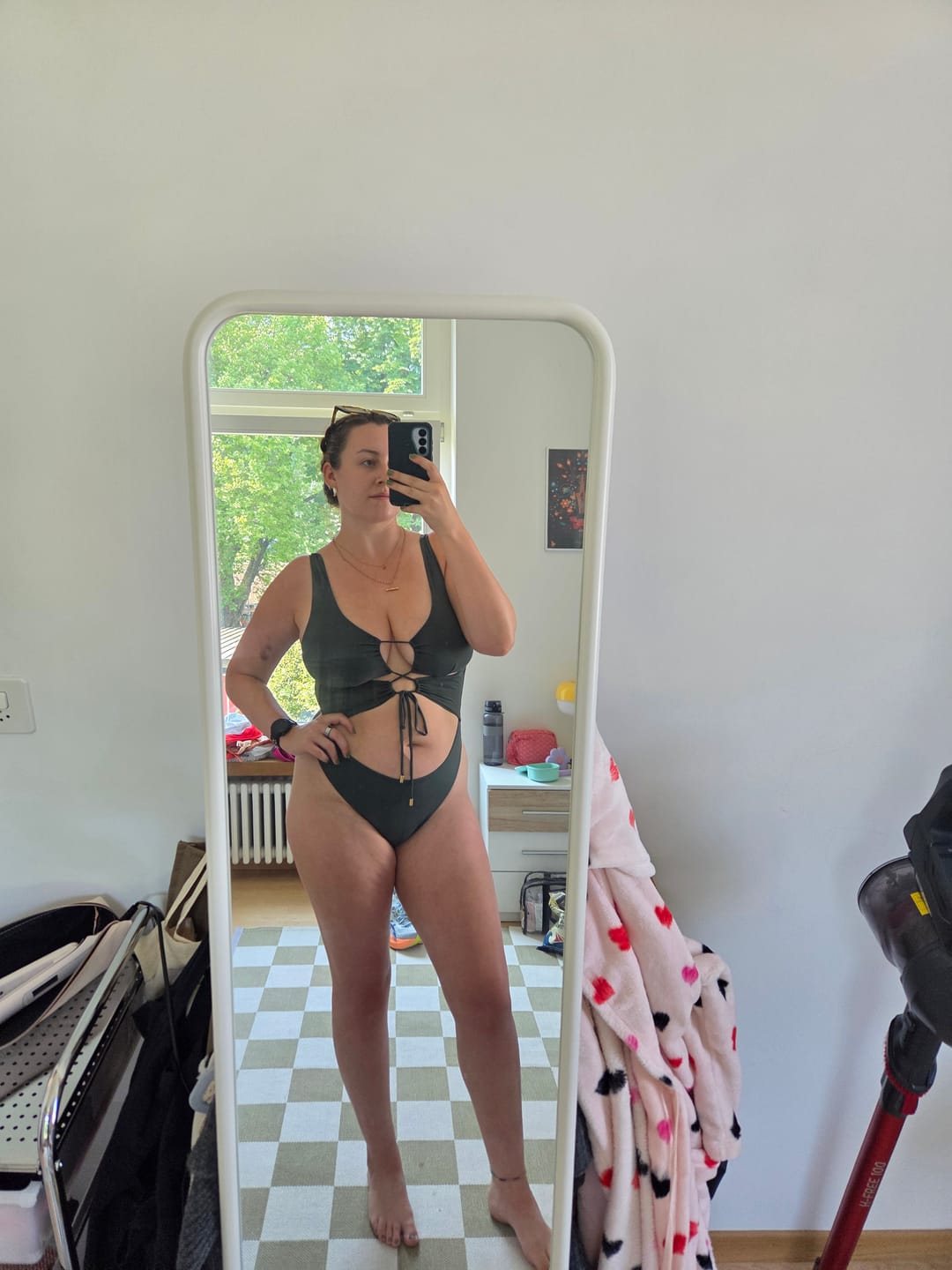 Customer photo review of Carib One Piece // Eucalyptus
