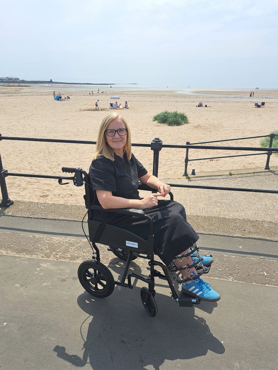 Customer photo review of EtechMobility Stride Transit Wheelchair – Ultra Lightweight & Foldable (13kg)