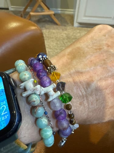 Customer photo review of STRĀ Dog Beaded Bracelet