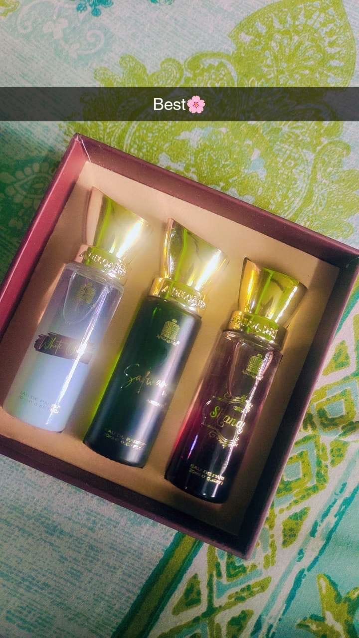 Customer photo review of Captivating Trio 3 Pcs Set Of Premium Perfume Spray