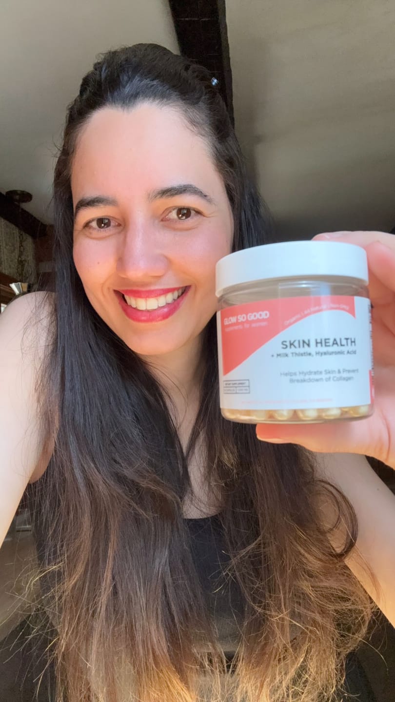 Customer photo review of SKIN HEALTH  with Milk Thistle + Hyaluronic Acid