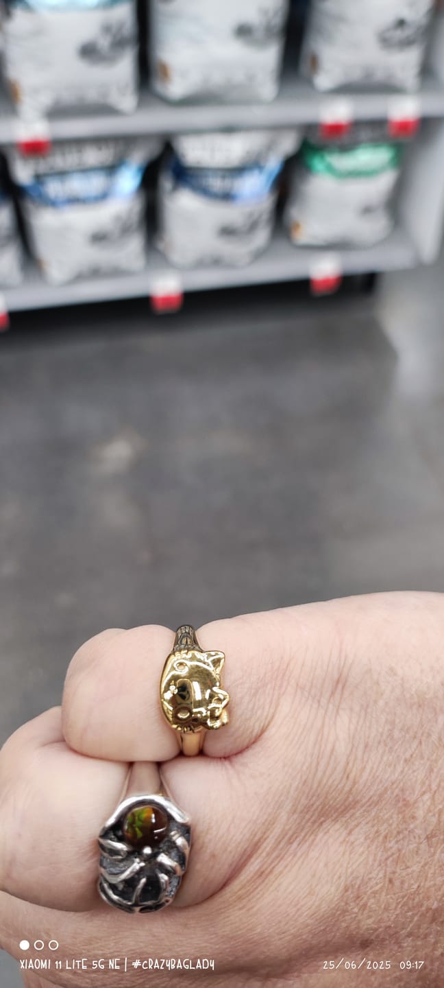 Customer photo review of Anillo Chunkylicious | Acero Inoxidable Baño de Oro 18k | Hello Kitty