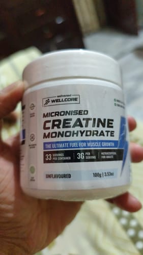 Customer photo review of Wellcore - Micronised Creatine Monohydrate (100g, 33 Servings)