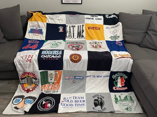 Customer photo review of Project Repat T-Shirt Quilt