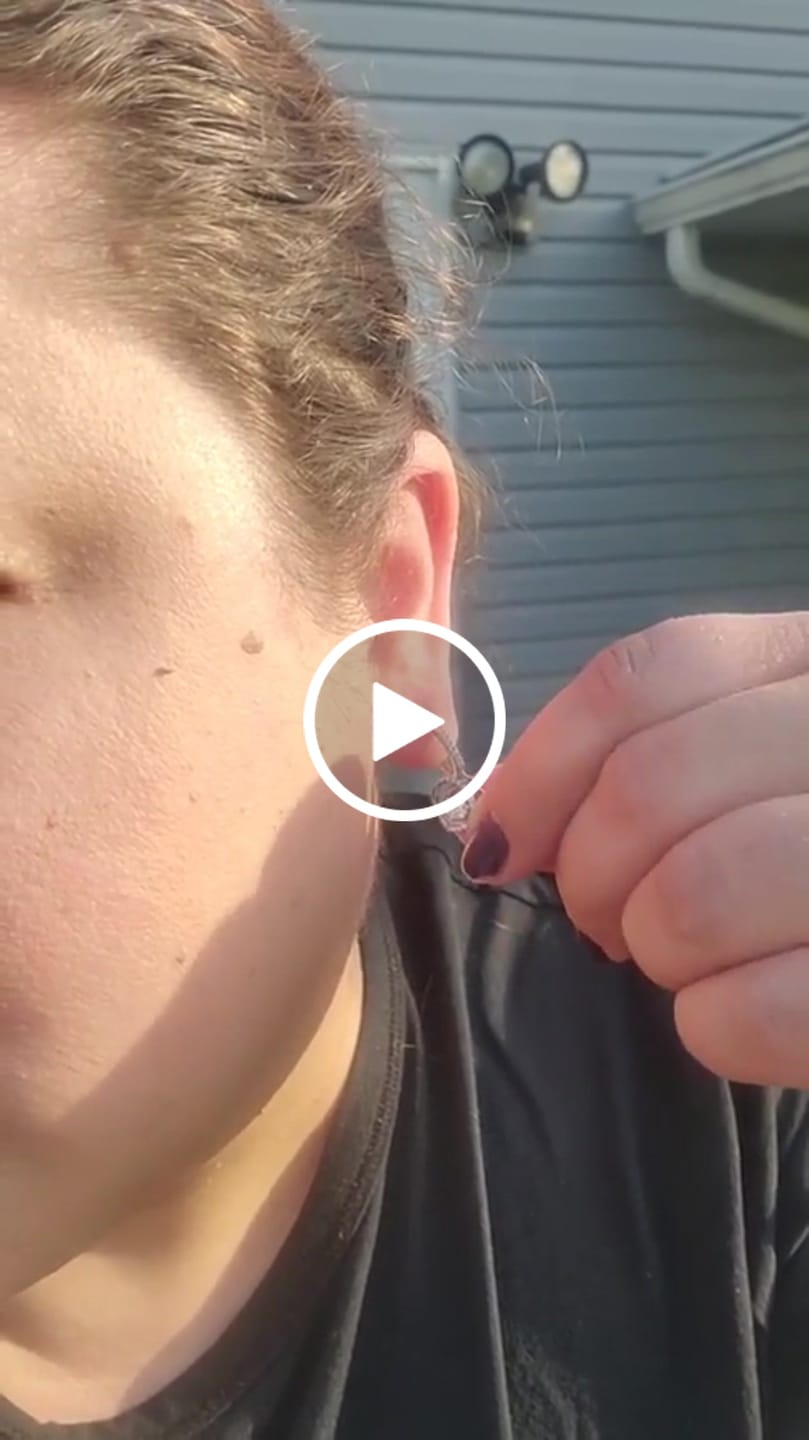 Customer video review of Moissanite by Cate & Chloe Naomi 18k Gold Plated 925 Sterling Silver Dangle Earrings 0.9tcw