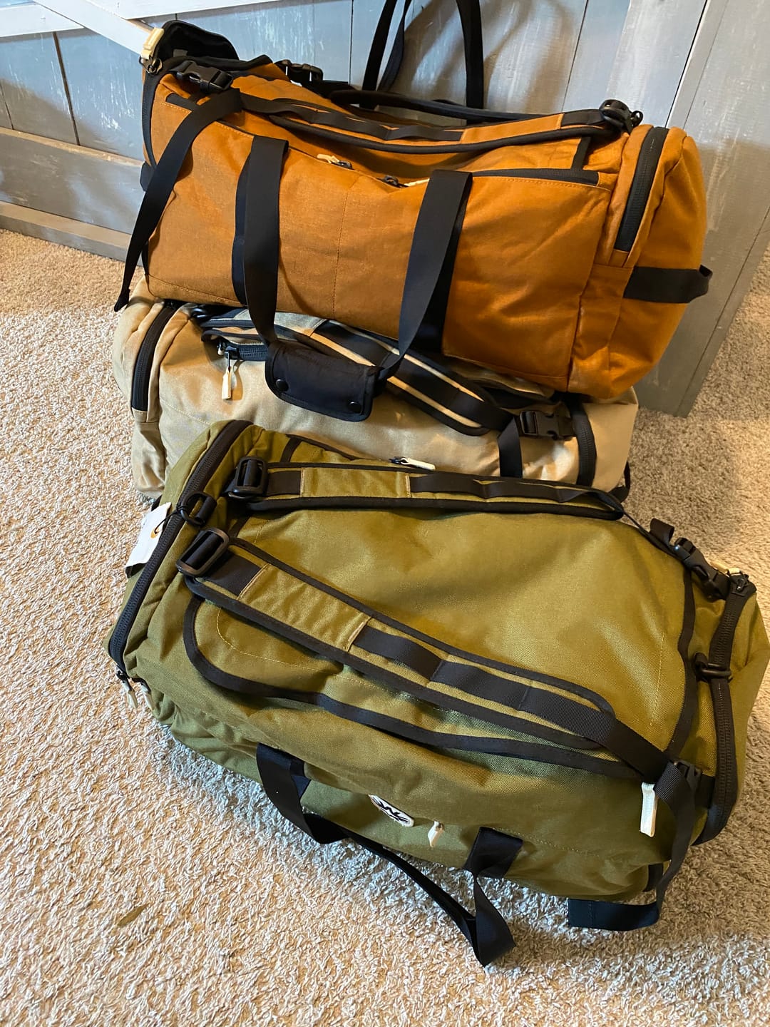 Customer photo review of Valley Duffel Bag Tan