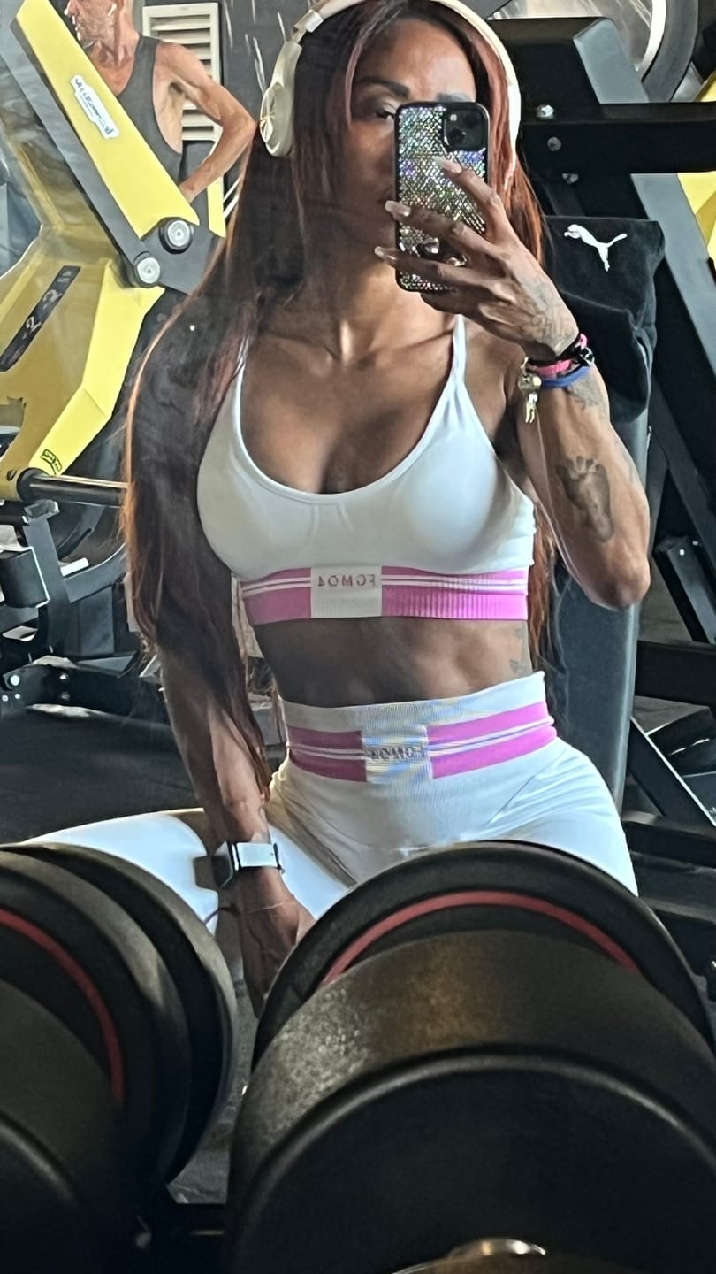 Customer photo review of Leggings Ikona Bianco e Rosa Ortensia