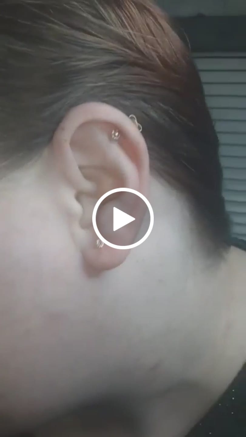 Customer video review of Moissanite by Cate & Chloe Vera 18k Gold Plated 925 Sterling Silver Stud Earrings 0.2tcw