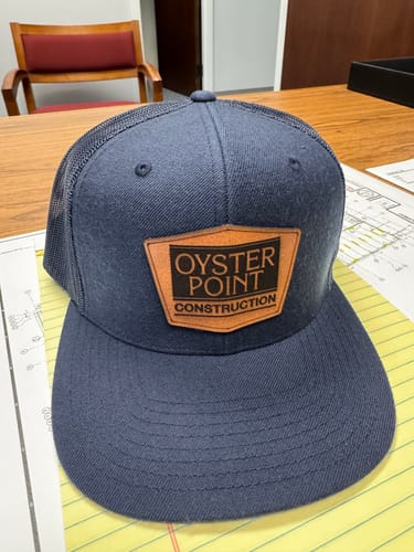 Customer photo review of Custom Wool Blend Flatbill Trucker Hat - Richardson 511