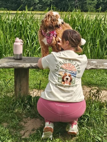 Customer photo review of Ribbed Leggings - Pink