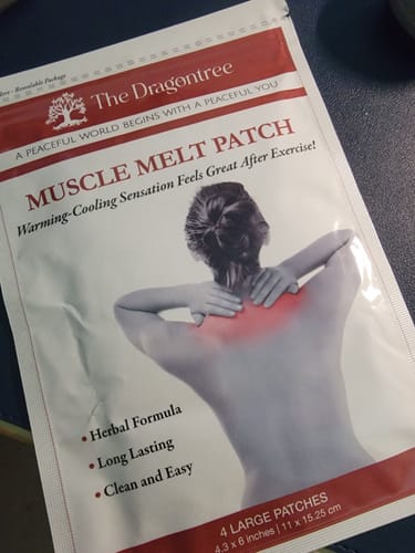 Customer photo review of Muscle Melt Patch (Special Offer)