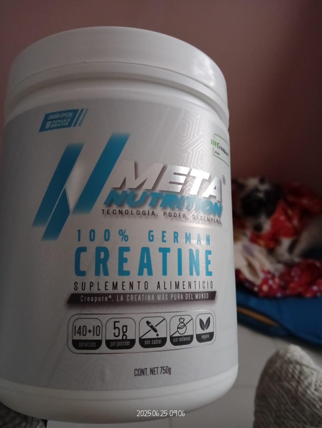 Customer photo review of 100% German Creatine - Made of Creapure®,  140+ 10 servicios GRATIS.