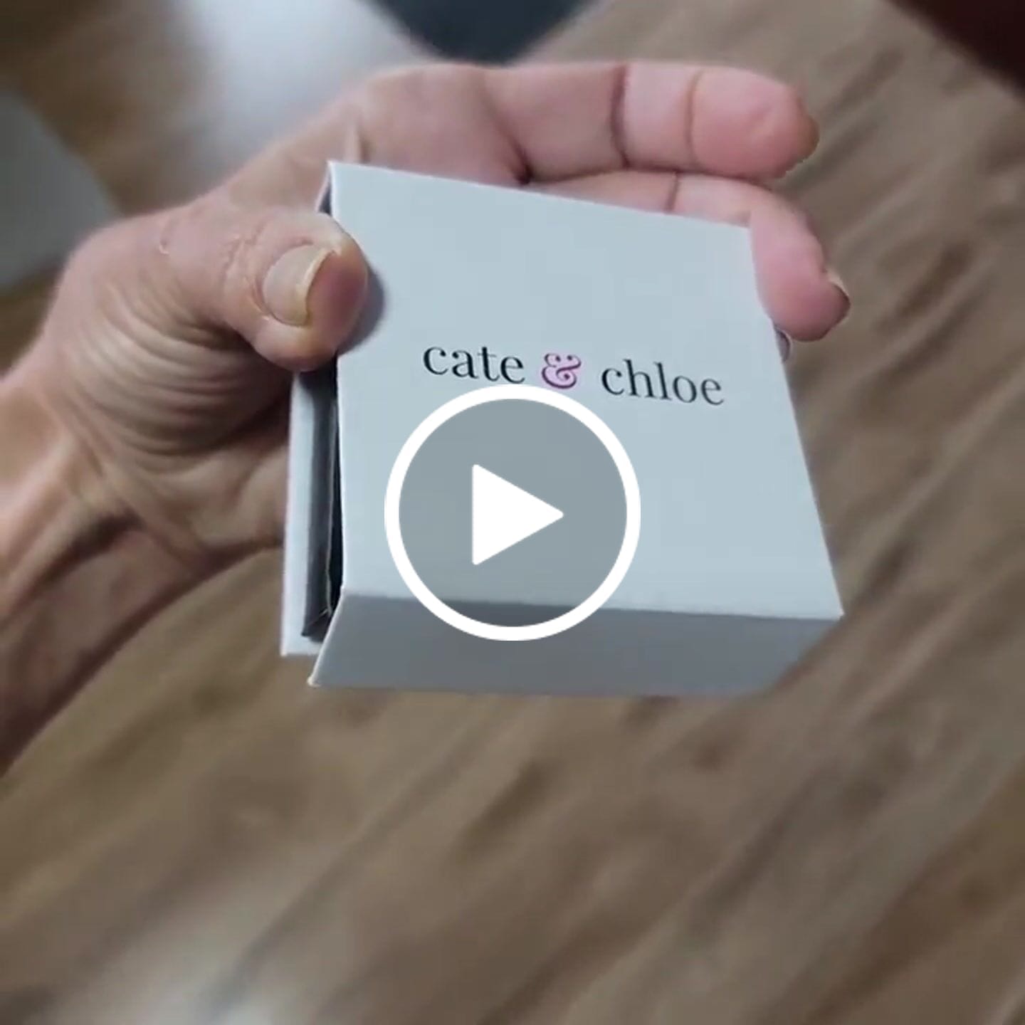 Customer video review of Clara 18k White Gold Plated Pendant Necklace with Solitaire Round Cut Swarovski Crystal