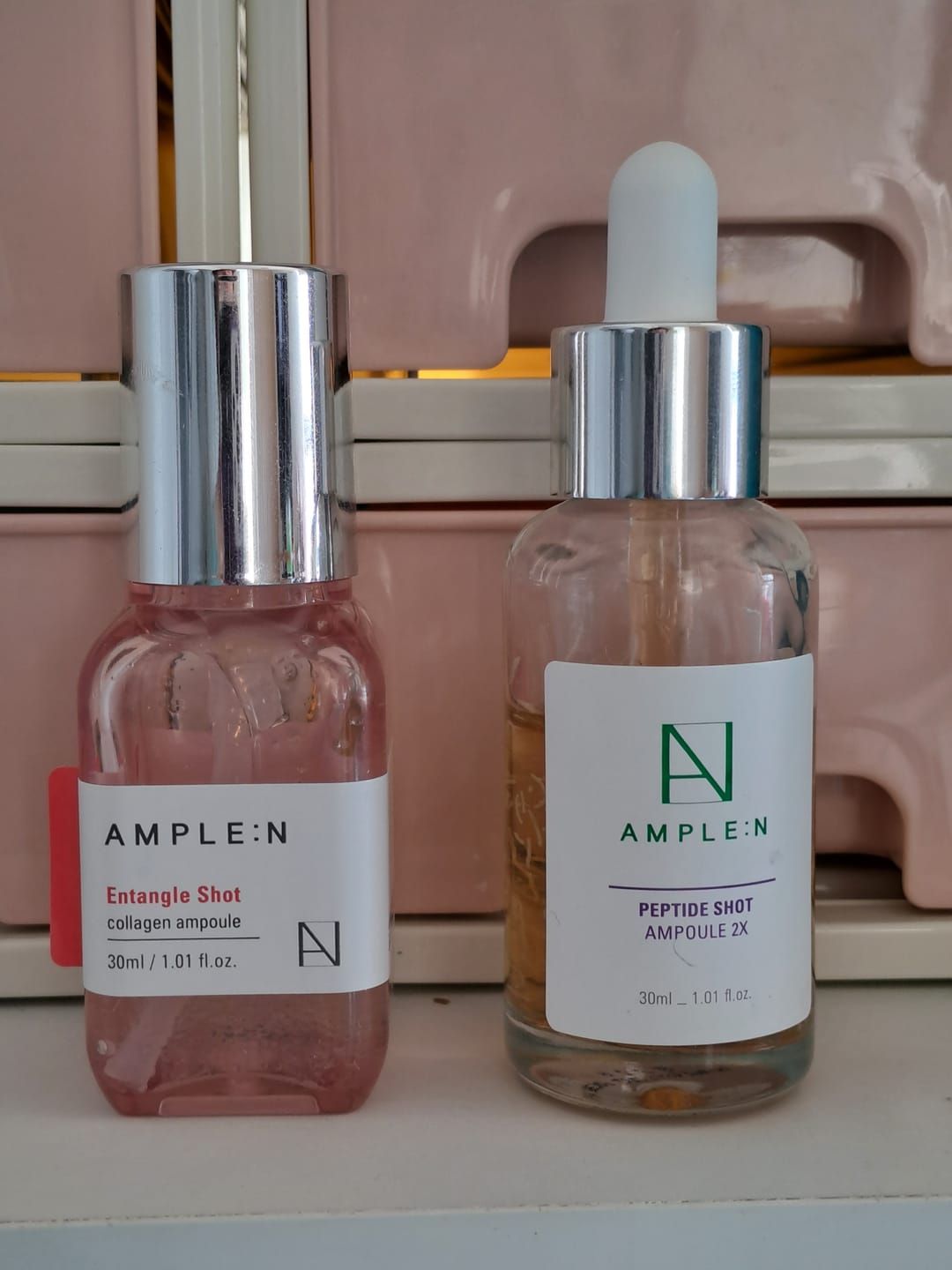 Customer photo review of Sérum Facial Antiedad Amplen Péptidos 30ml