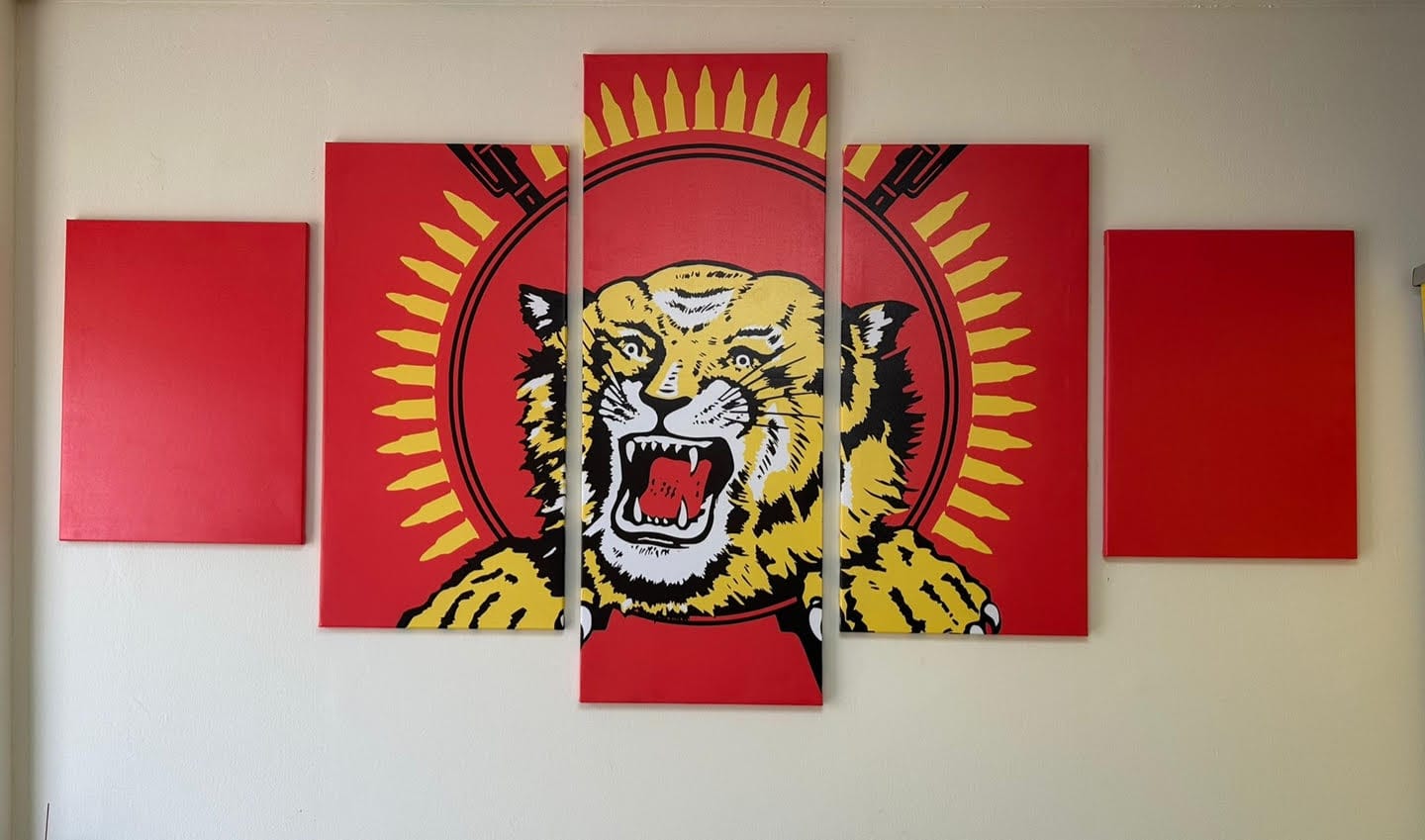 Customer photo review of Custom 5 Panel Canvas Print Wall Art - Do It Yourself (DIY) Or Let Us Do It For You (LUDIFY)!