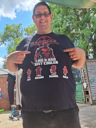 Customer photo review of Dadpool - custom made