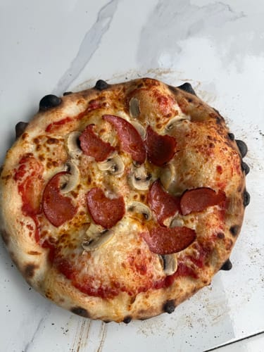 Customer photo review of Sourdough Pizza Dough Balls (Frozen)