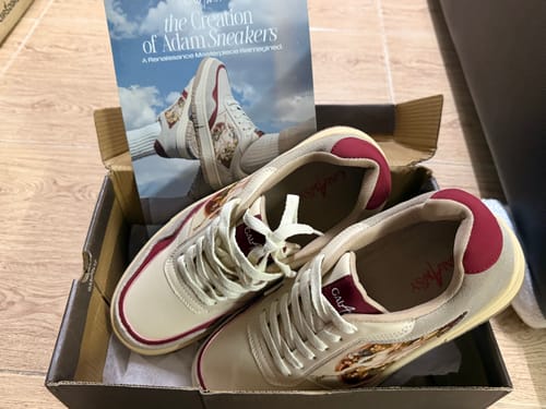 Customer photo review of The Creation of Adam Sneakers