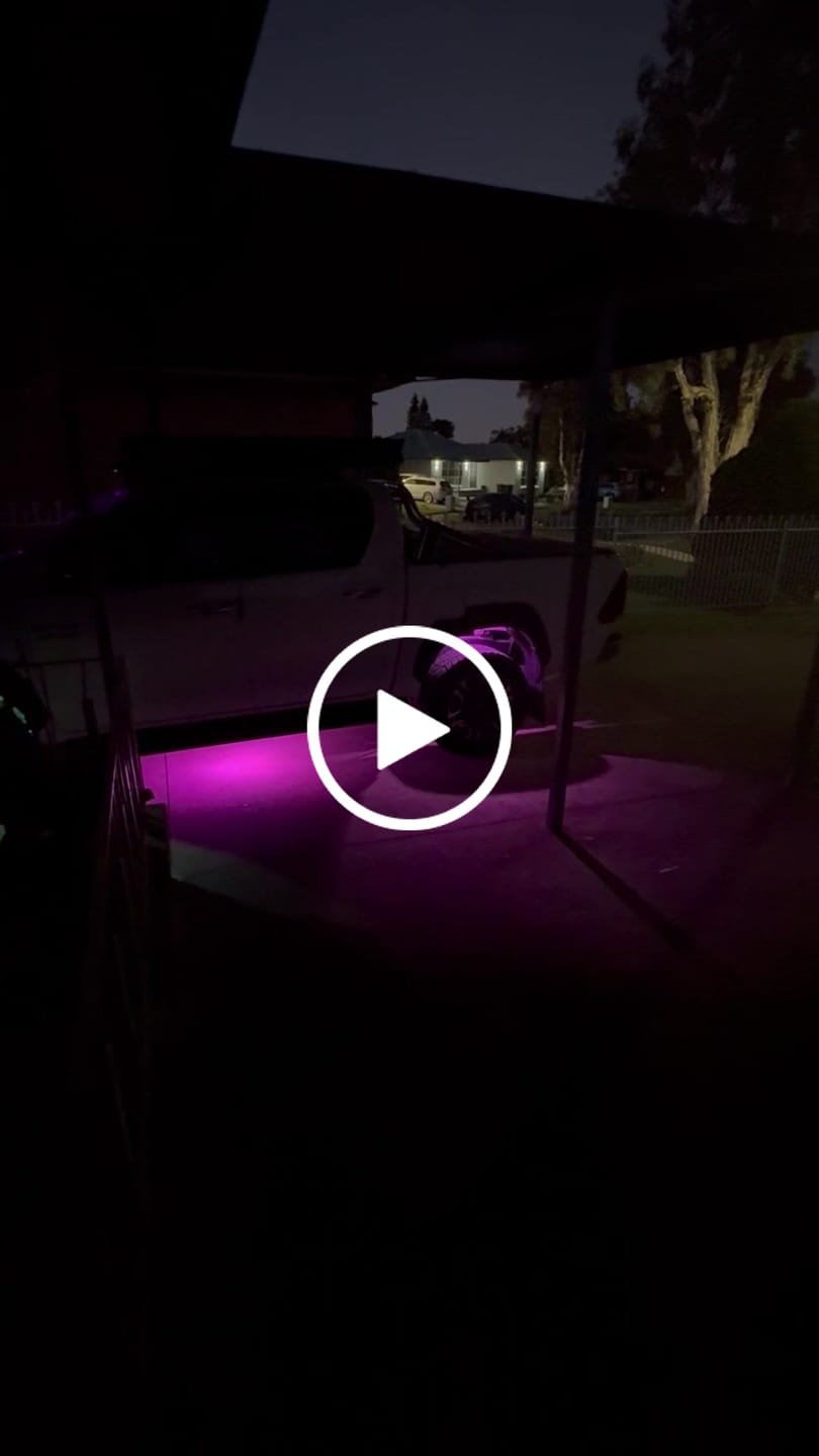 Customer video review of Chasing RGB Rock Lights - 6 Pack