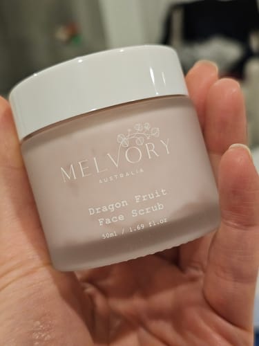 Customer photo review of Dragonfruit Face Scrub