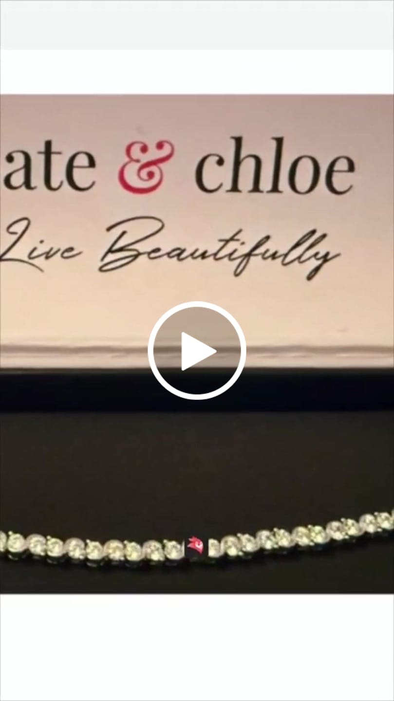 Customer video review of Ezra 18k White Gold Plated Infinity Tennis Bracelet with Simulated Diamond Crystals