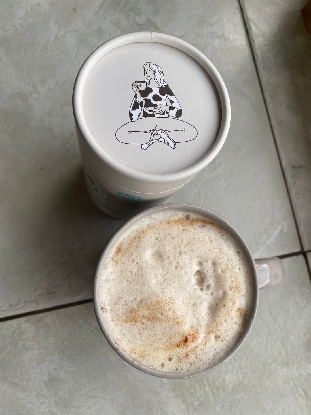 Customer photo review of White Chocolate Bone Broth Powder
