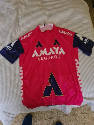 Customer photo review of AMAYA Short Sleeves Retro Cycling Jersey