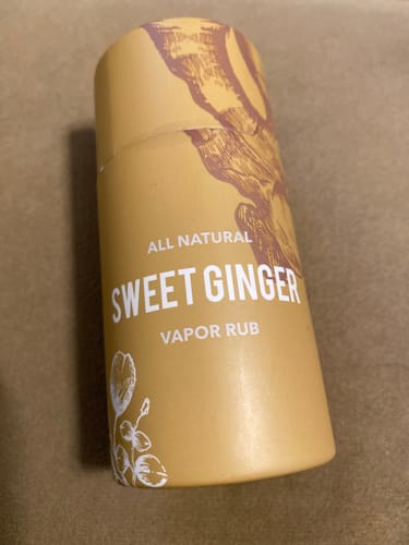 Customer photo review of Sweet Ginger Vapor Rub