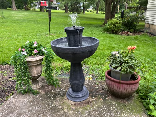 Customer photo review of Bari 5-In-1 Cordless Fluted Fountain