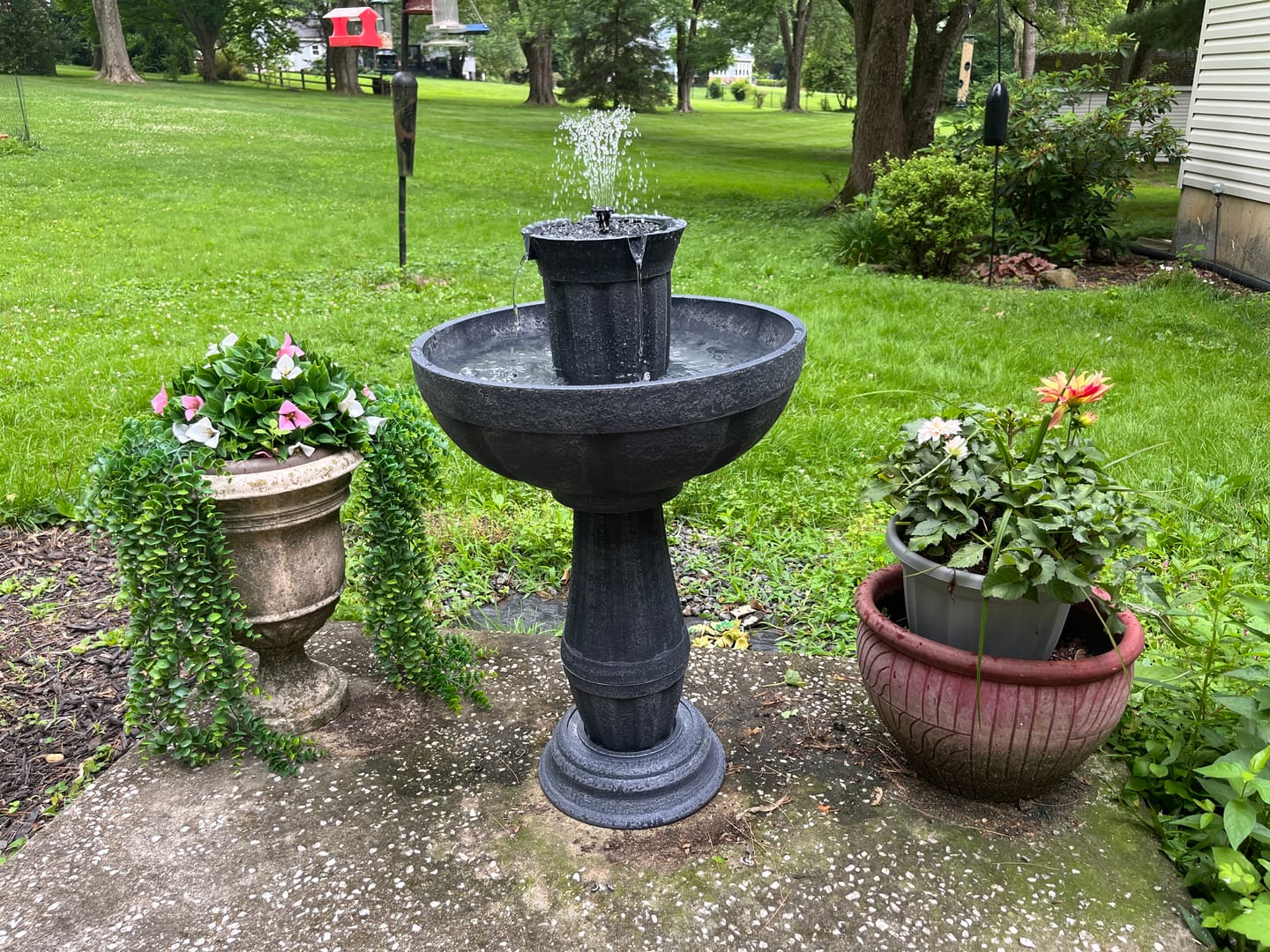 Customer photo review of Bari 5-In-1 Cordless Fluted Fountain