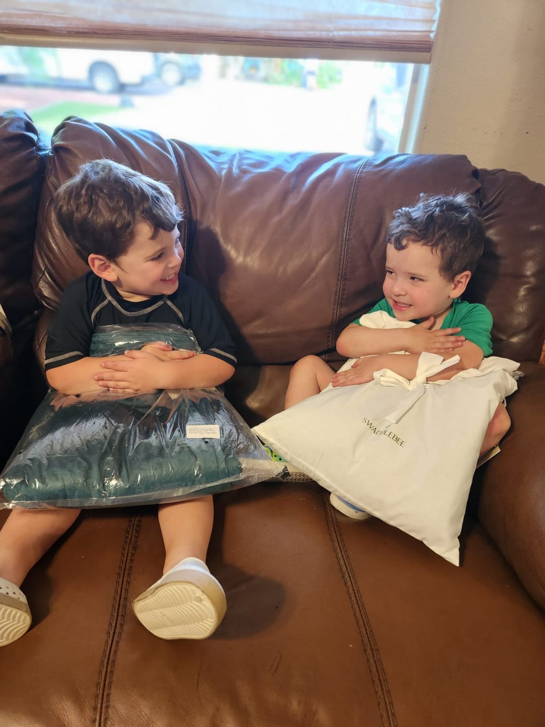 Customer photo review of BiggerBee Throw Blanket ~ Navy