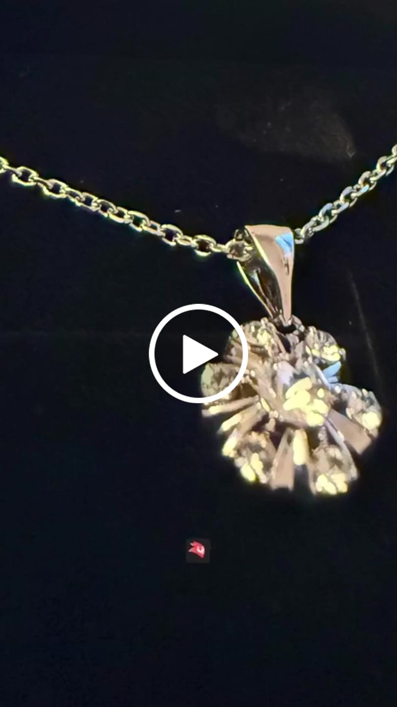 Customer video review of Millie 18k White Gold Plated Necklace with Swarovski Crystals