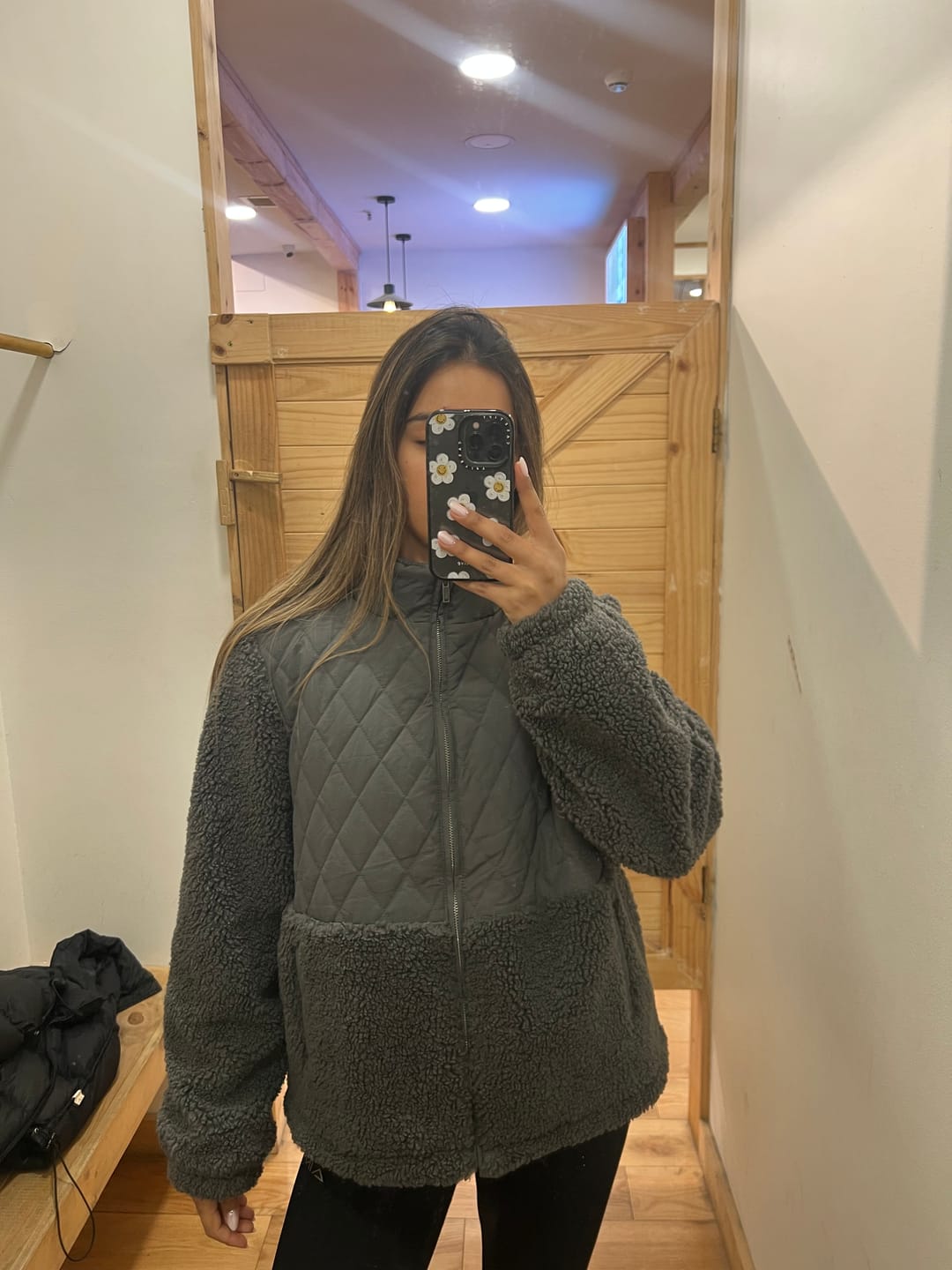 Customer photo review of Chiporro Acolchado Cuello Alto Gray