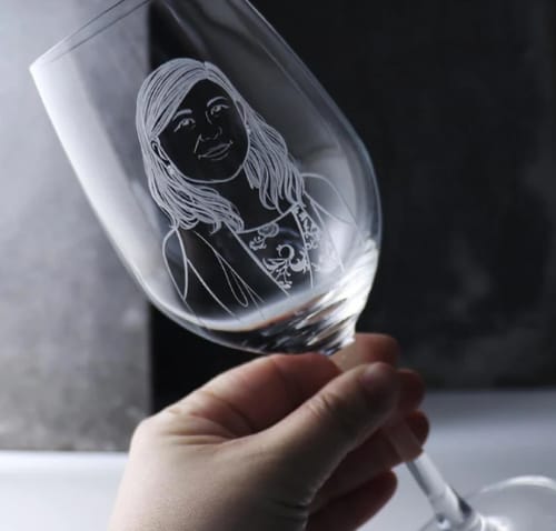 Customer photo review of Cloudray UV-5 5W UV Laser Marking Engraver with 4.3” X 4.3” Scan Area